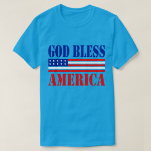 T-shirt Dieu bénit l'Amérique classique patriotique