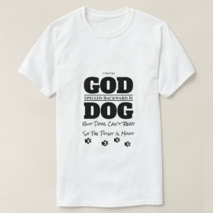 T-shirt Dieu/Chien - Une Chemise MisterP
