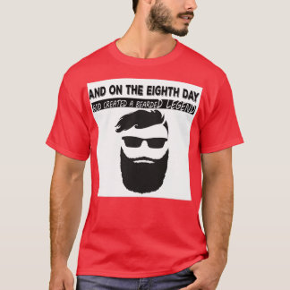 T-shirt Dieu créa une légende barbu