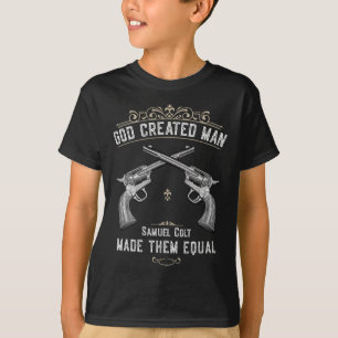 T-shirt Dieu Créé Homme Samuel Colt Les A Fait Égaux 1