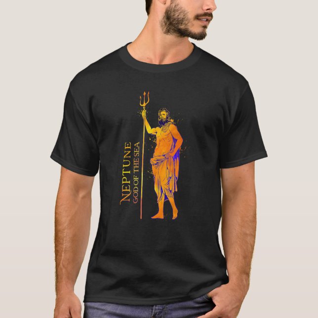 T-shirt Dieu de la mer Neptune (Devant)