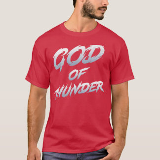 T-shirt Dieu de la typographie du tonnerre