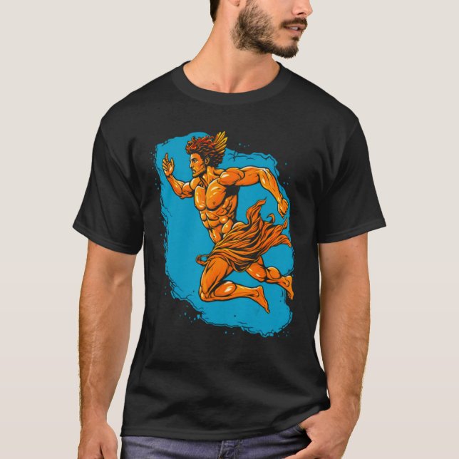 T-shirt Dieu de vitesse Mythologie grecque 1 (Devant)