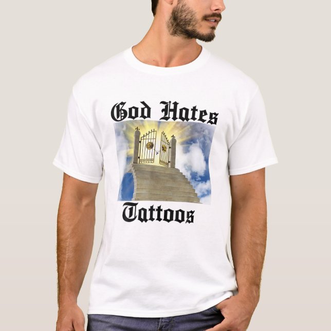 T-shirt Dieu déteste les tatouages (Devant)