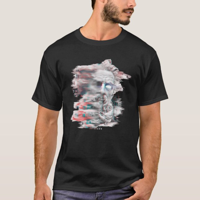 T-SHIRT DIEU D'INTERNET ZEUS MODERNE (Devant)