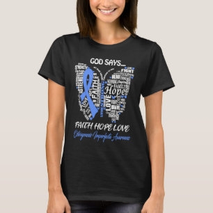 T-shirt Dieu Dire Foi Espoir Aimer Ostéogenèse Imperfecta