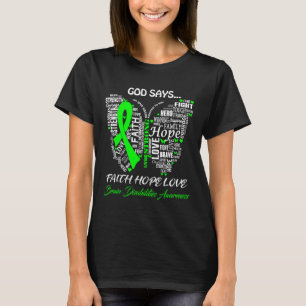 T-shirt Dieu Dire Foi Espoir Amour Handicap Cerveau