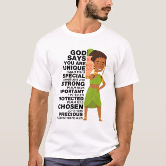 T-shirt Dieu dit Melanin Girl International Women Day Girl