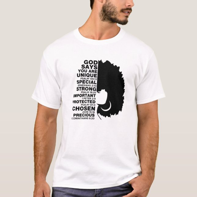 T-shirt Dieu dit Melanin Girl International Women Day Girl (Devant)
