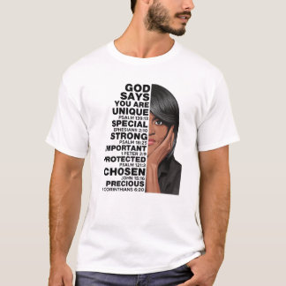 T-shirt Dieu dit Michelle Obama Femmes Histoire Mois Amour