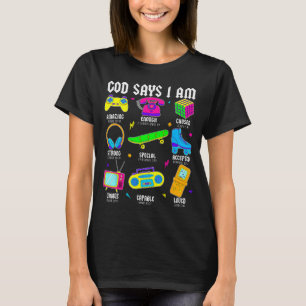 T-shirt Dieu dit que je suis chrétien hommes femmes enfant