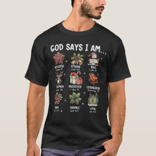 T-shirt Dieu dit que je suis un fantôme floral groovy Hall