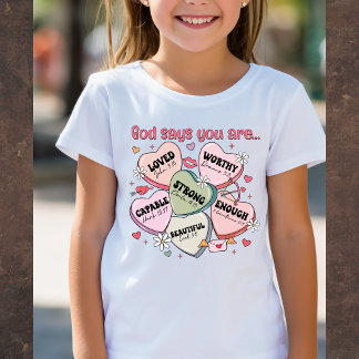 T-Shirt Dieu dit que vous êtes... Christian Valentine's Te