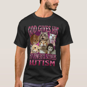 T-shirt Dieu Donne l'Autisme à Ses Soldats les Plus Forts