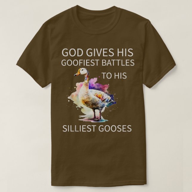 T-shirt Dieu Donne Ses Batailles Les Plus Goofieuses À Son (Design devant)