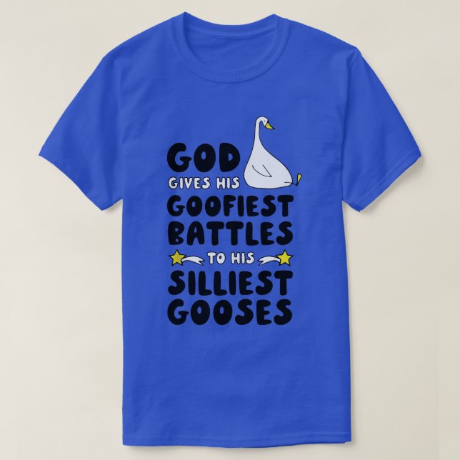 T-shirt Dieu Donne Ses Batailles Les Plus Goofieuses À Son (Design devant)