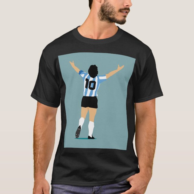 T-shirt Dieu Du Football Le Plus Grand De Tous Les Temps (Devant)