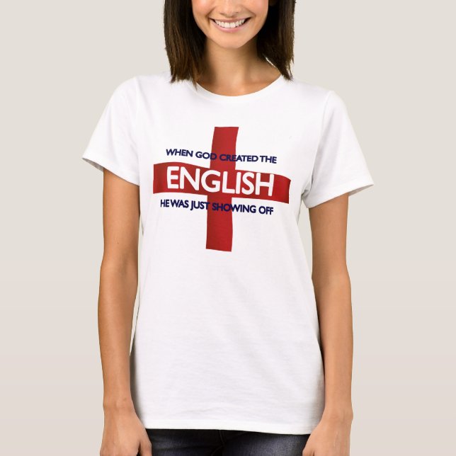 T-shirt Dieu du jour de St George de l'anglais créé (Devant)