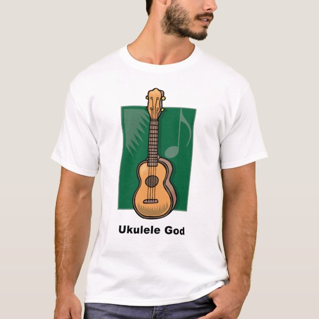 T-shirt Dieu d'ukulélé (Devant)