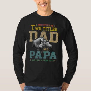 T-shirt Dieu Ed Me Deux Titres Maman Et Papa Vintage