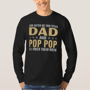 T-shirt Dieu Ed Me Deux Titres Papa Et Pop Pop & I Rock Th
