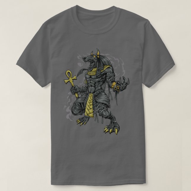 T-shirt dieu égyptien Anubis (Design devant)