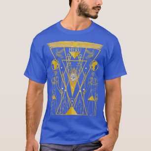 T-shirt Dieu égyptien Horus Kemetic Neter Heru Géométrie s