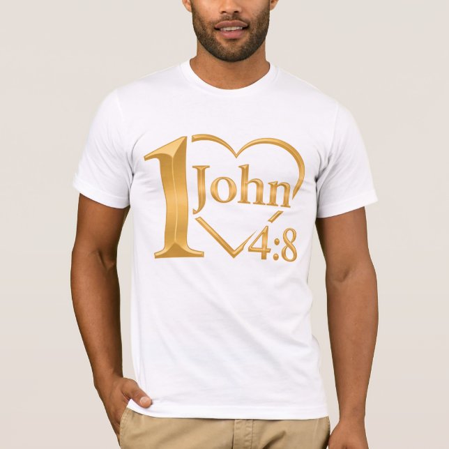 T-shirt Dieu est amour - 1 Jean 4:8 par All43 (Devant)