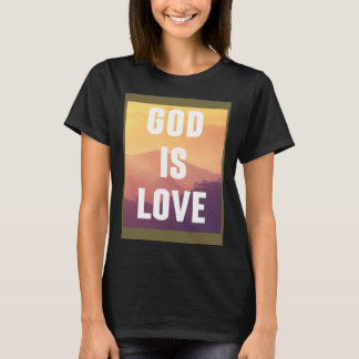 T-shirt Dieu est amour chrétien foi religieuse chrétienne