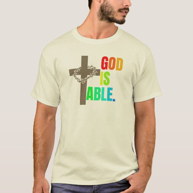 T-SHIRT DIEU EST CAPABLE. (Devant)