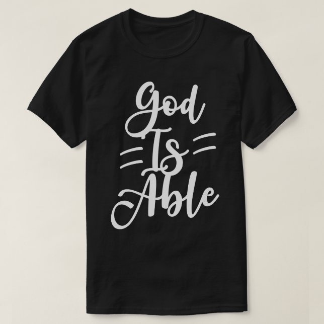 T-shirt Dieu est capable (Design devant)
