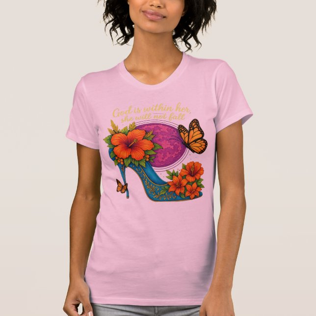 T-shirt Dieu est en elle (Devant)