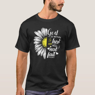 T-shirt Dieu est en elle elle ne va pas échouer Daisy Love