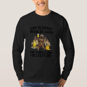 T-shirt Dieu Est Grand La Bière Est Bonne Et Les Gens Sont