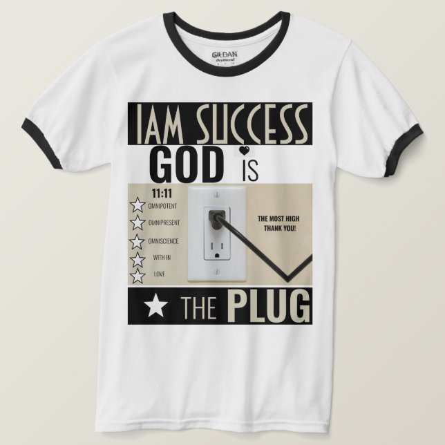 T-SHIRT DIEU EST LA PRISE (Design devant)