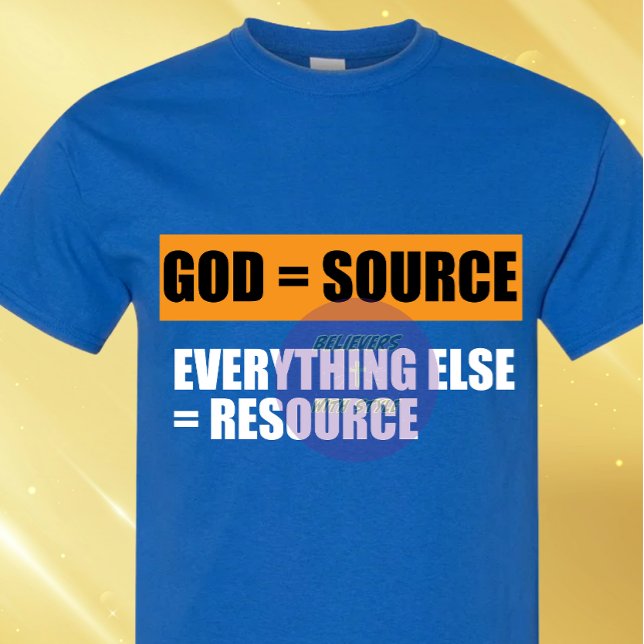 T-shirt Dieu est la source - chrétien (Créateur téléchargé)
