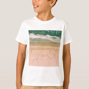 T-shirt Dieu est l'AMOUR, Jésus est l'Amour, la croix de l