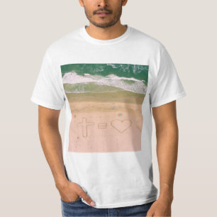T-shirt Dieu est l'AMOUR, Jésus est l'Amour, la croix de l
