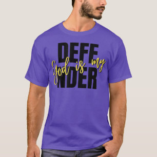 T-shirt Dieu est ma Foi Défensive Christian Jesus Citation