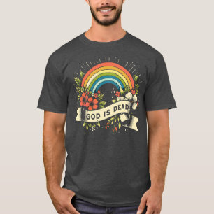 T-shirt Dieu est mort conception athée Vintage