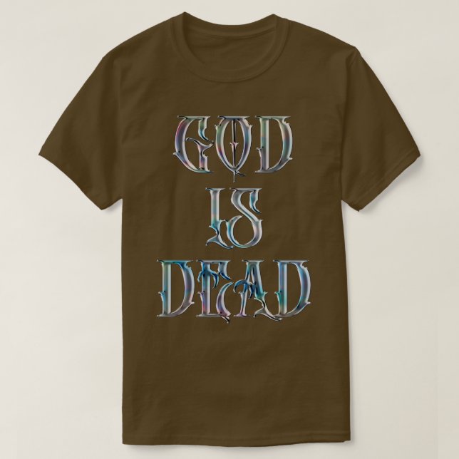 T-shirt Dieu est mort Nietzsche Citation 2 (Design devant)