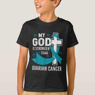 T-shirt Dieu est plus fort que la sensibilisation au cance