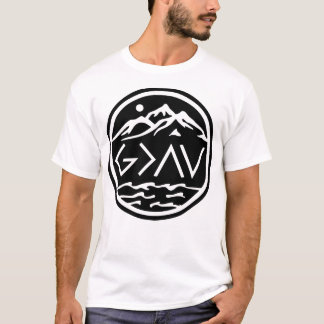 T-shirt Dieu est plus grand que les montagnes et les vallé