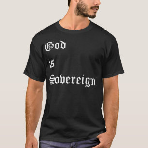 T-shirt Dieu est Souverain Dark Christian