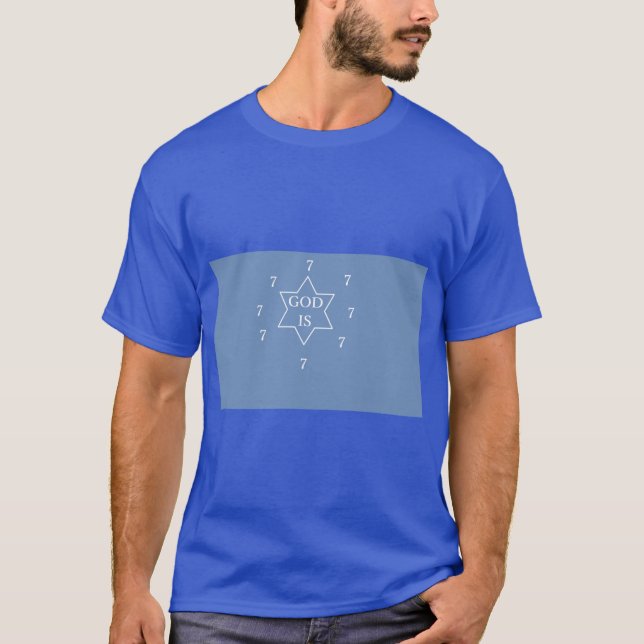 T-SHIRT DIEU EST STAR 7777777 (Devant)