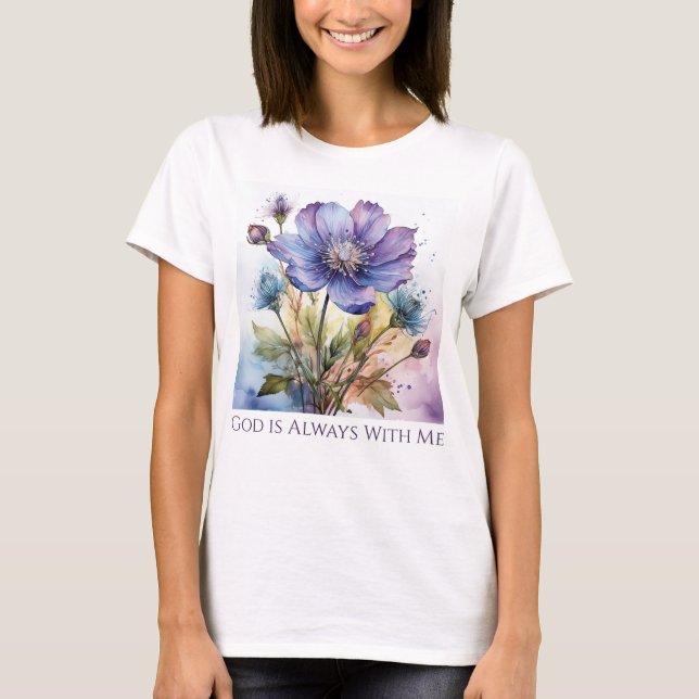 T-shirt Dieu est toujours avec moi (Devant)
