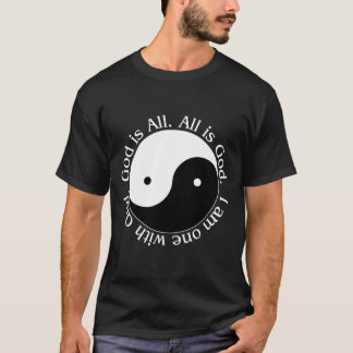 T-shirt Dieu est tout le Yin-Yang-darkshirt