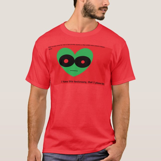 T-shirt Dieu est un amour extraterrestre (Devant)