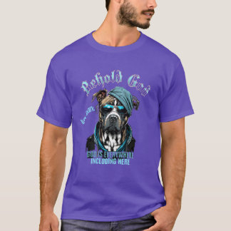T-shirt Dieu et la famille du garçon Dog