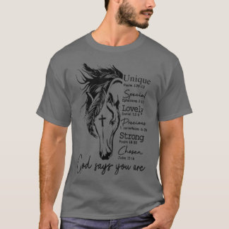 T-shirt Dieu Et Les Chevaux, Dieu Dit Que Vous Êtes